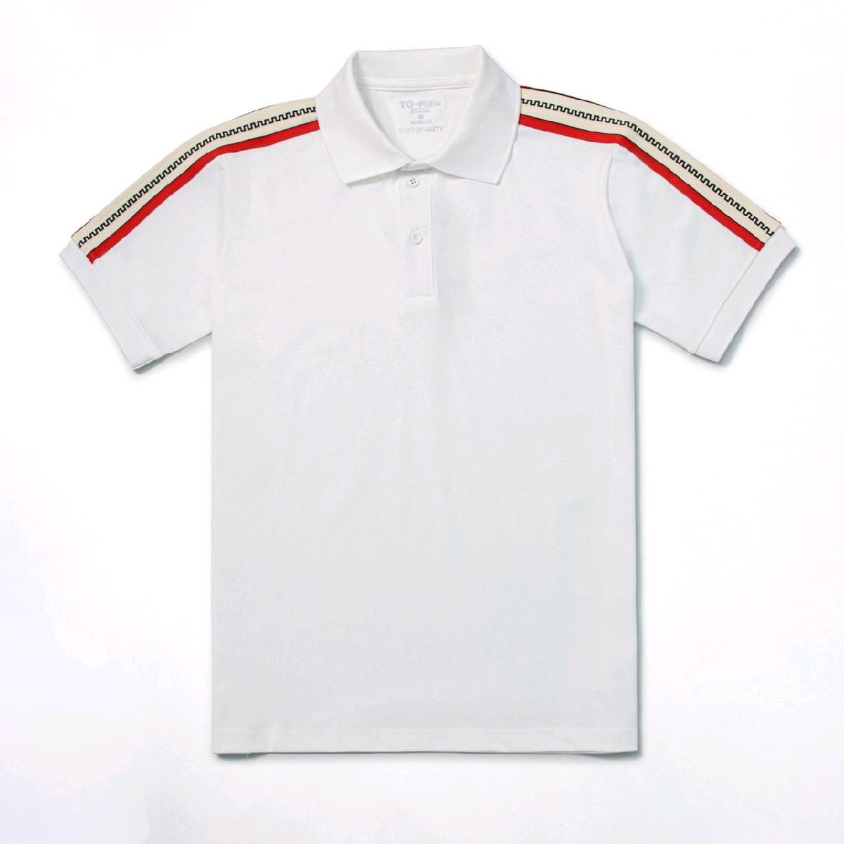 Mã Polo Cao Cấp Phối Viền Vai , Áo Có 3 Màu Be- Đen- Trắng Nam Menswear Shirt Có Cổ thông thường thanh lịch Ngắn Tay-duoc-ban-tai-BB-STore 2023