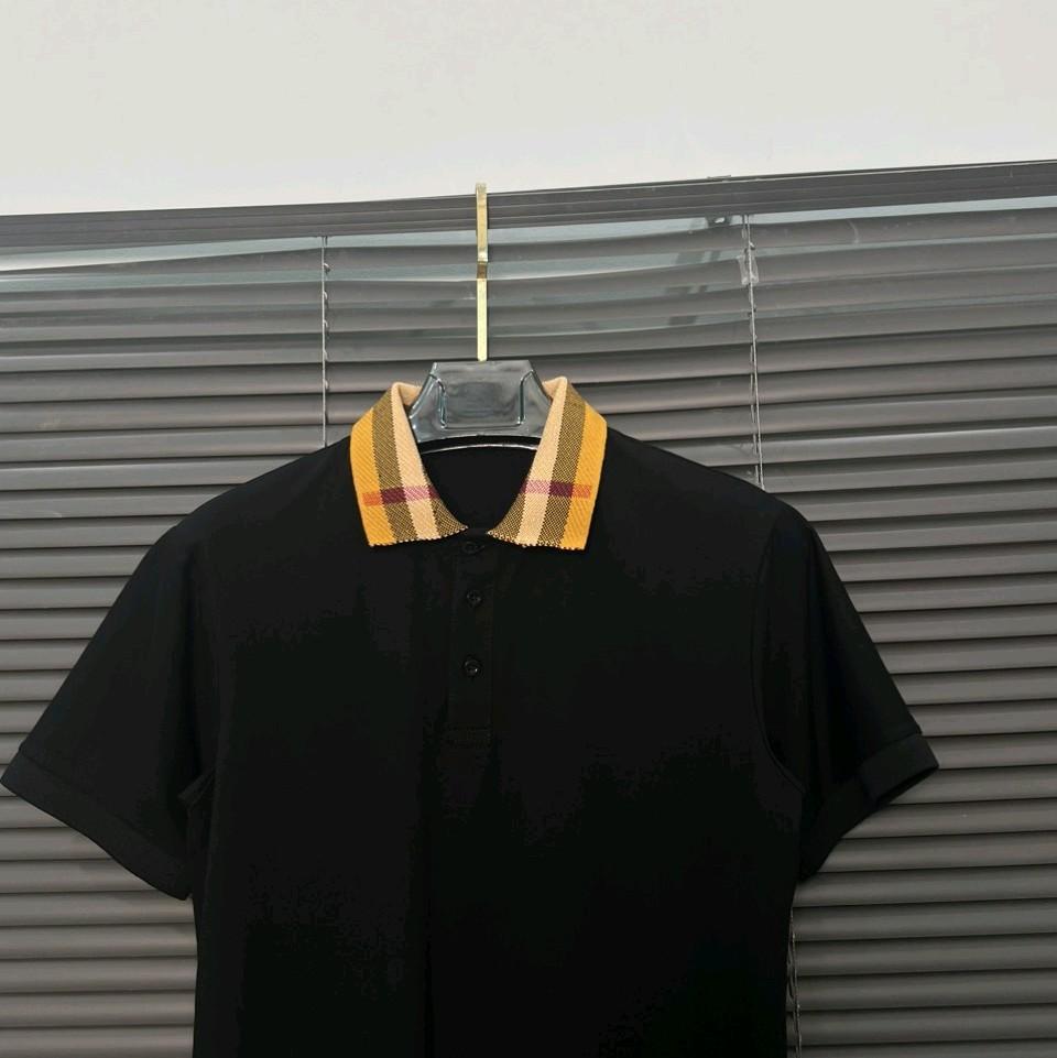 Set bộ Quần Jean Trắng Rách Gối Và Áo Thun Trụ Đen Bo Cổ Dệt Hoạ Tiết B Nam Menswear Cotton-duoc-ban-tai-BB-STore 2023