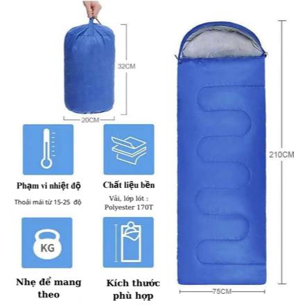 Túi ngủ văn phòng giữ ấm cơ thể, túi ngủ đem đi du lịch, cắm trại -HÀNG LOẠI 1-duoc-ban-tai-Quỳnh vy