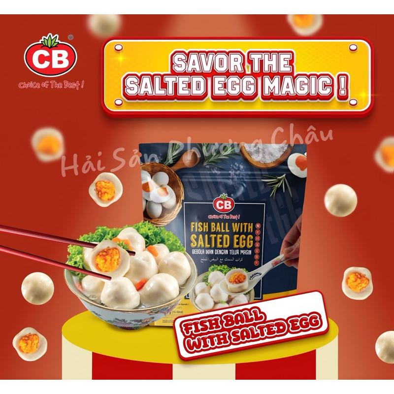 Cá viên kim sa trứng muối CB Malaysia 300g - Fish Ball With Salted Egg-duoc-ban-tai-Hải Sản Phương Châu