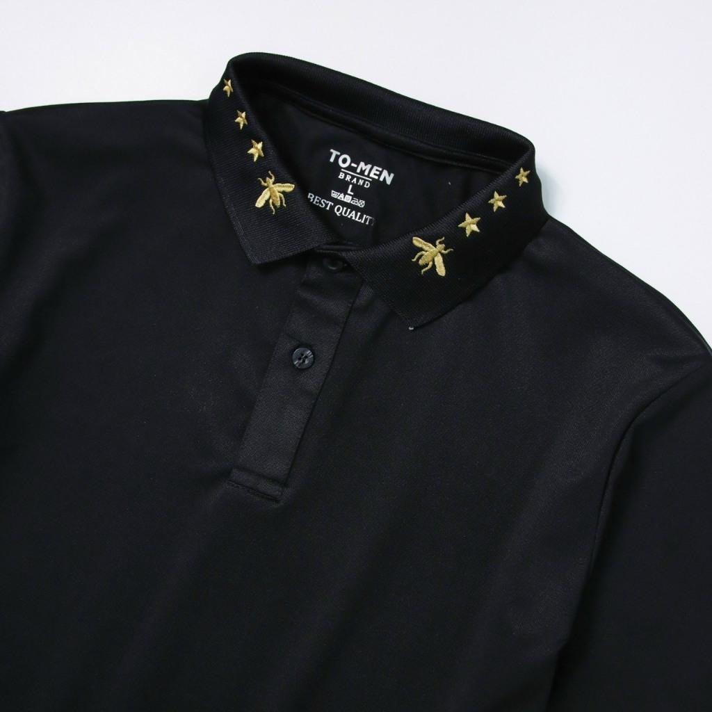 Mã áo thun trụ polo cao cấp cổ thêu ong Đen - Trắng-duoc-ban-tai-BB-STore 2023