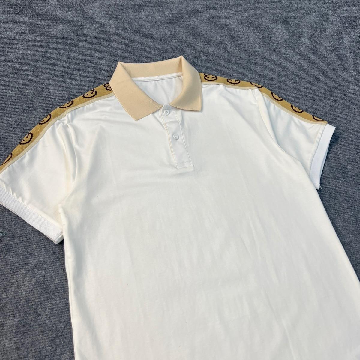 Áo Polo gg Cổ Trụ  Phối Viền Vai Sang Trọng Tinh Tế, Áo Có 2 Màu Đen Trắng,Chất Liệu Cotton Co Dãn . Menswear Nam Shirt Có Cổ Ngắn Tay-duoc-ban-tai-BB-STore 2023