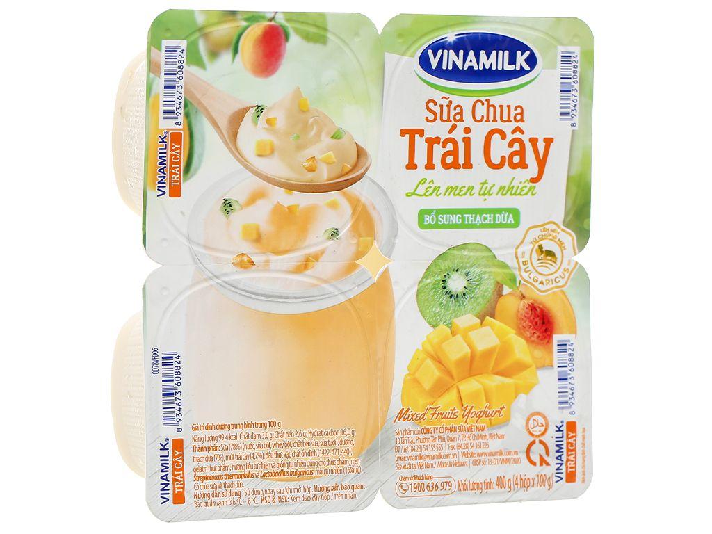 Lốc 4 hộp sữa chua Vinamilk trái cây 100g-duoc-ban-tai-SBH minimart