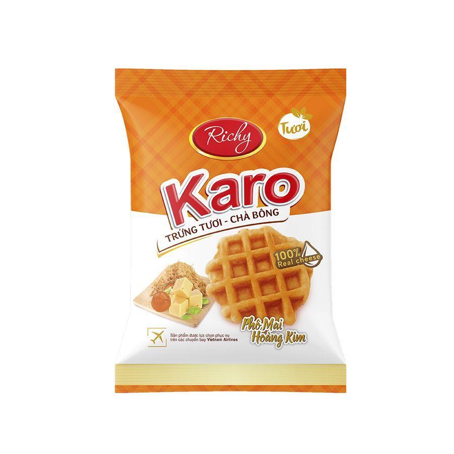 Bánh chà bông Karo Richy - Phô Mai Hoàng Kim-duoc-ban-tai-SBH minimart