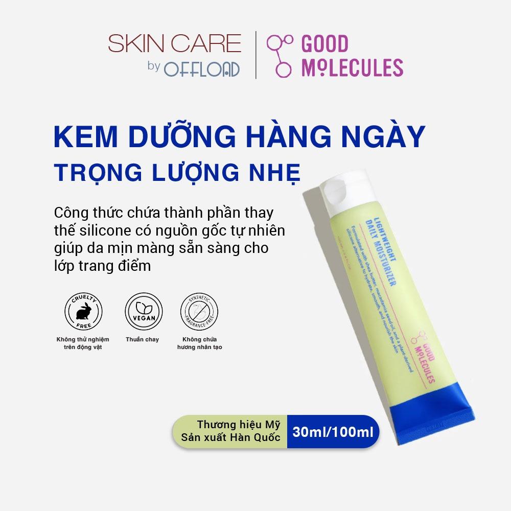 Kem dưỡng hàng ngày trọng lượng nhẹ Good Molecules| Lightweight Daily Moisturiser với thành phần thực vật thay thế silic-duoc-ban-tai-Offload Spa