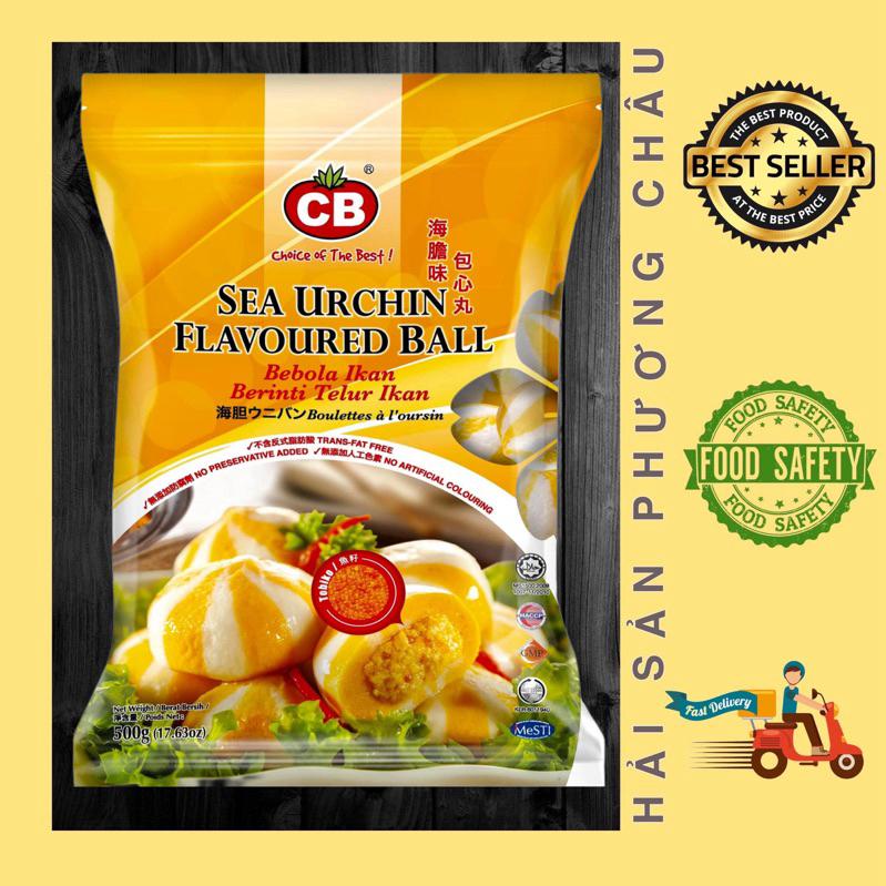 [HỎA TỐC SG] Cá viên nhân trứng nhím biển cao cấp CB Malaysia 500g - Sea Urchin Flavoured Ball-duoc-ban-tai-Hải Sản Phương Châu
