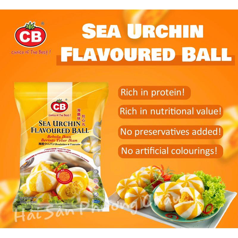 [HỎA TỐC SG] Cá viên nhân trứng nhím biển cao cấp CB Malaysia 500g - Sea Urchin Flavoured Ball-duoc-ban-tai-Hải Sản Phương Châu