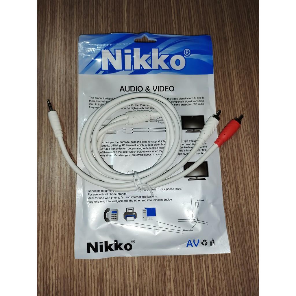 DÂY TÍN HIỆU 1 ĐẦU 3.5LI RA 2 ĐẦU JACK BÔNG SEN-duoc-ban-tai-QUANG THUYÊN