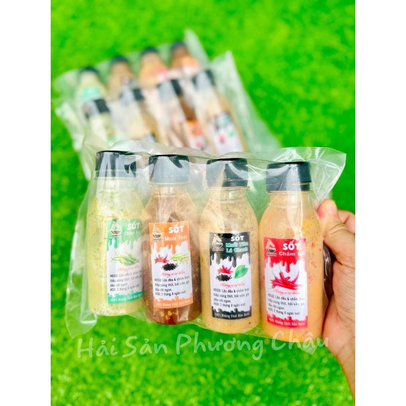 [HỎA TỐC SG] Set muối chấm hải sản thịt lẩu nướng mix 4 vị sốt chấm ngon tuyệt-duoc-ban-tai-Hải Sản Phương Châu