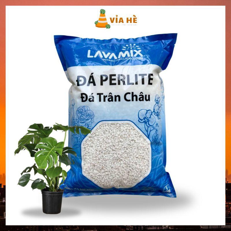 Đá perlite trân châu túi 5dm LAVAMIX trồng sen đá kiểng lá xương rồng nuôi kỳ đà-duoc-ban-tai-Vỉa Hè Garden