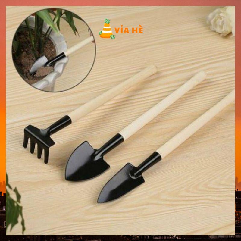 Bộ dụng cụ làm vườn mini 3 món sử dụng cho cây mini sen đá xương rồng-duoc-ban-tai-Vỉa Hè Garden