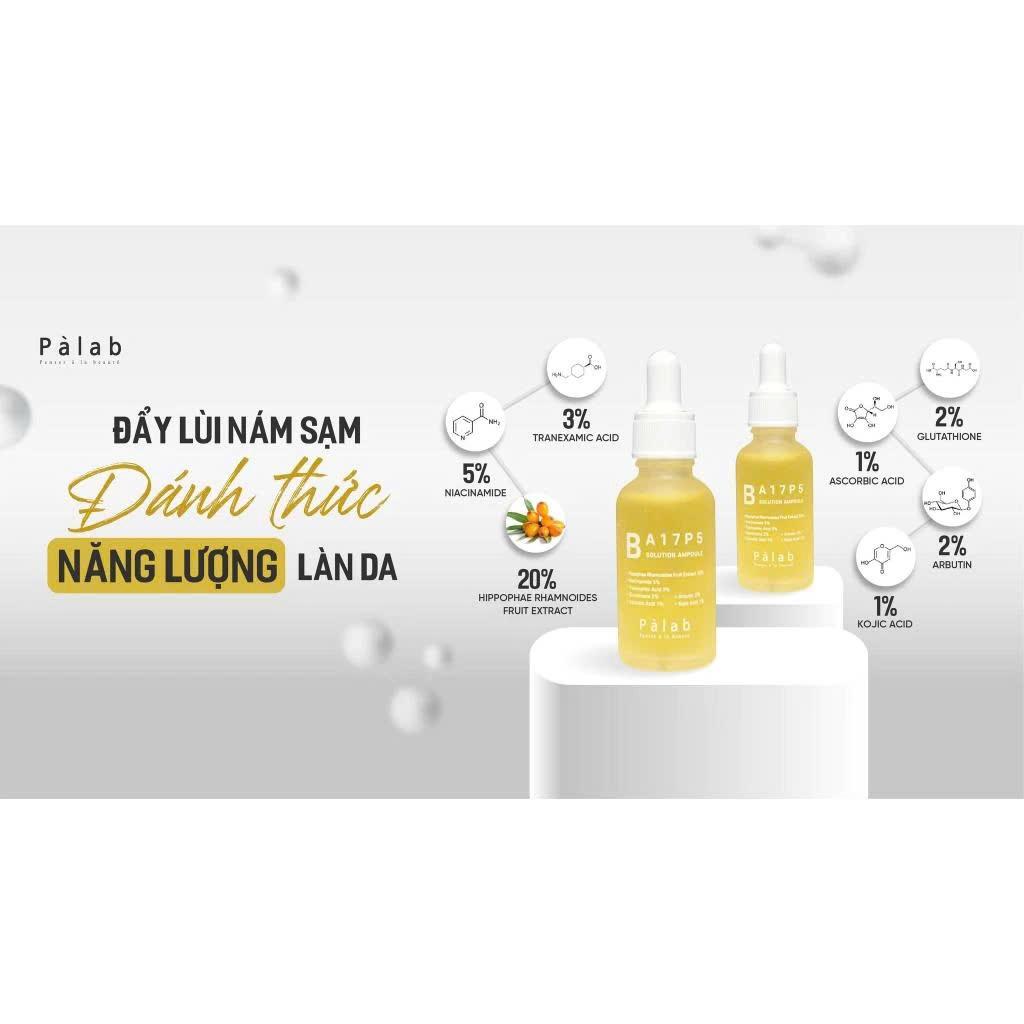 Tinh chất làm sáng da PALAB BA17P5 Solution Ampoule - Giúp mờ thâm sạm, nám và làm sáng da 30ml-duoc-ban-tai-Tiệm Nhà Mịn