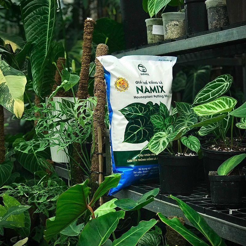 Giá thể trồng kiểng lá cây trông nhà NAMIX túi 10dm³, giá thể cao cấp-duoc-ban-tai-Vỉa Hè Garden