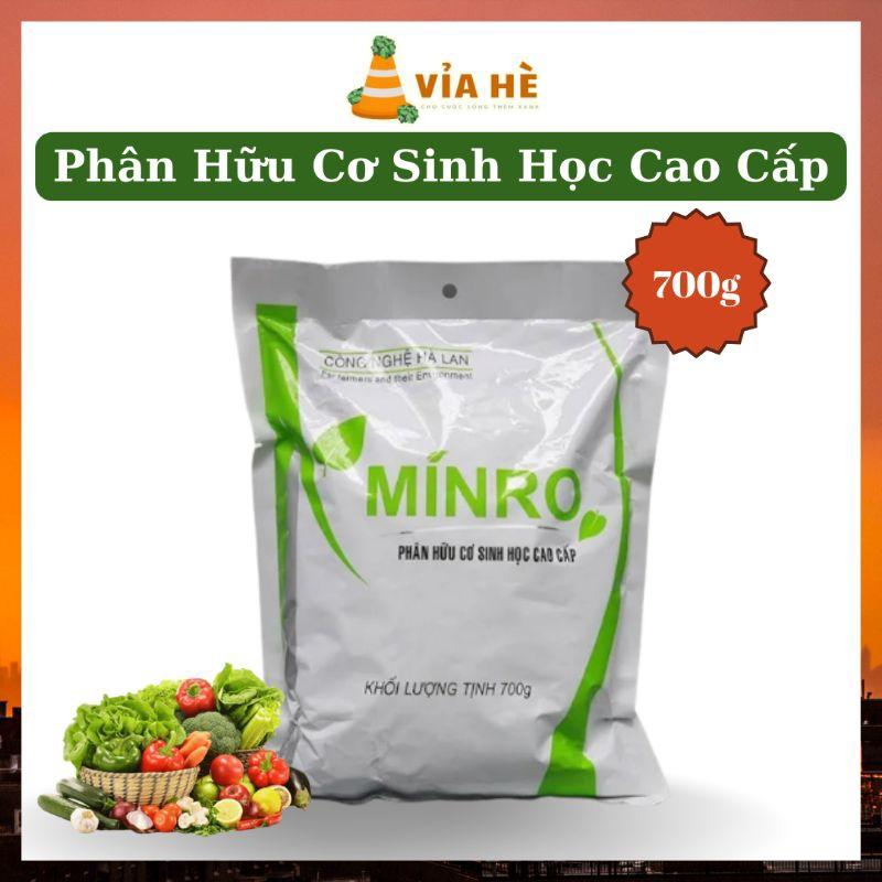 Phân hữu cơ sinh học cao cấp Minro, túi 700g, 2kg, giúp tăng năng suất và chất lượng nông sản-duoc-ban-tai-Vỉa Hè Garden