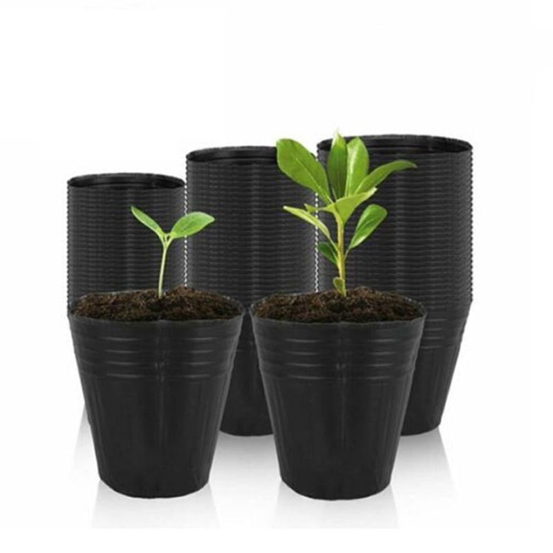 Chậu nhựa đen dẻo mềm hàng chất lương dai bền C9 20x17cm, trồng rau hoa cây giống nhà vườn-duoc-ban-tai-Vỉa Hè Garden