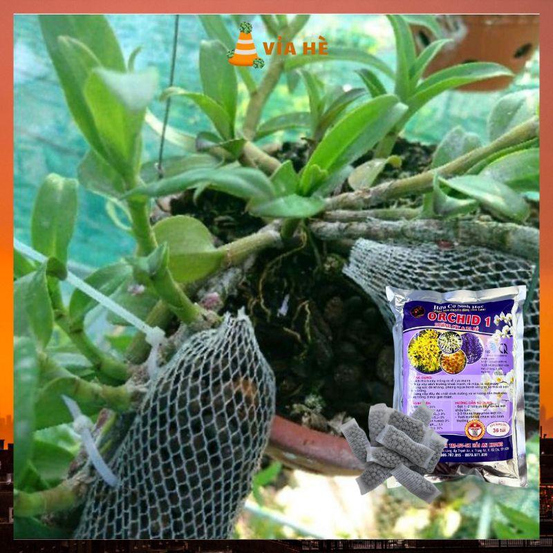 Phân Bón Hưu Cơ Sinh Học Túi Lưới Chuyên Cho Hoa Lan, Kiểng Lá, Sen Đá, Túi Lưới Tan Chậm, Dưởng Cây Ra Rễ ORCHID1-duoc-ban-tai-Vỉa Hè Garden