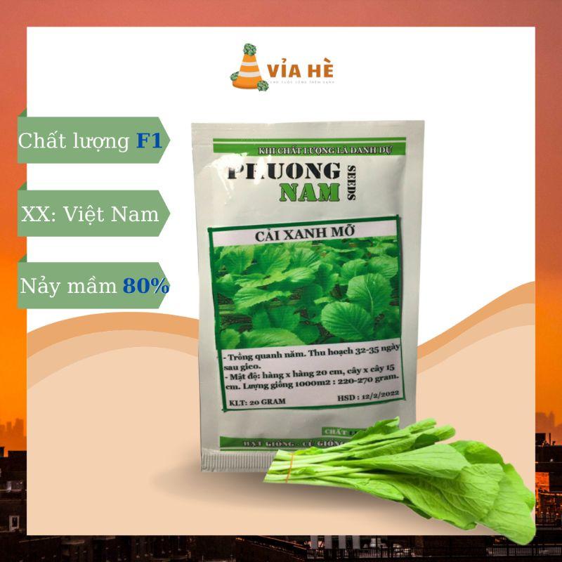 Hạt Giống Cải Xanh Mỡ, Chất Lượng F1 - gói 10g-duoc-ban-tai-Vỉa Hè Garden