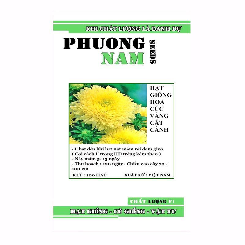Hạt giống hoa cúc vàng lấy cành túi 100 hạt, chất lượng dễ trồng-duoc-ban-tai-Vỉa Hè Garden