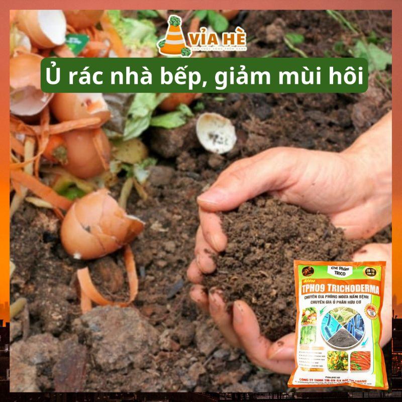 Nấm Đối Kháng Trichoderma Túi 1kg, Chế Phẩm Ủ Rác Nhà Bếp Nhà Vườn, Tăng Sức Đề Kháng Phòng Ngừa Nấm Bệnh-duoc-ban-tai-Vỉa Hè Garden
