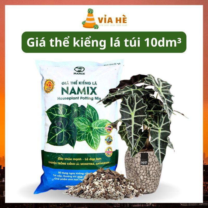 Giá thể trồng kiểng lá cây trông nhà NAMIX túi 10dm³, giá thể cao cấp-duoc-ban-tai-Vỉa Hè Garden