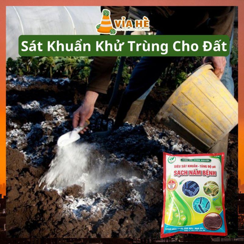 Tinh Vôi Nông Nghiệp Túi 1kg Siêu Sát Khuẩn Sạch Mầm Bệnh, Cải Tạo Đất Ổn Định Độ PH-duoc-ban-tai-Vỉa Hè Garden