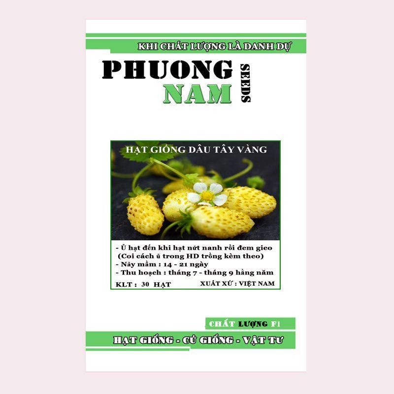 Hạt giống dâu tây vàng chata lượng F1 túi 30 hạt-duoc-ban-tai-Vỉa Hè Garden