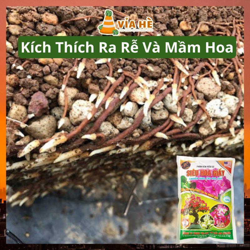 Phân Hưu Cơ Cho Hoa Giấy Và Hoa Sứ Nóng Túi 700g, Cải Tạo Đất Kích Rễ, Nhiều Hoa, Lâu Tàn-duoc-ban-tai-Vỉa Hè Garden