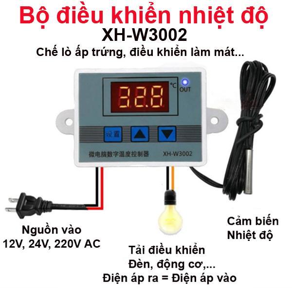 Bộ điều khiển nhiệt độ, làm máy ấp trứng, ủ sữa chua, làm mát,... ST3002 - 12V/220V-duoc-ban-tai-Rutin Farm