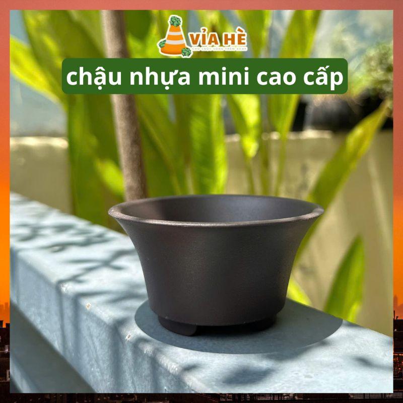 Chậu nhựa cứng mini VIAHE trồng sen đá, xương rồng, bonsai hàng nhập khẩu-duoc-ban-tai-Vỉa Hè Garden