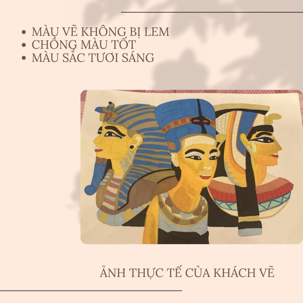 Bút màu acrylic marker bộ 12 24 36 48 60 bút màu đa năng vẽ trên mọi chất liệu chống nước không trôi giá rẻ QC Store-duoc-ban-tai-QC Store