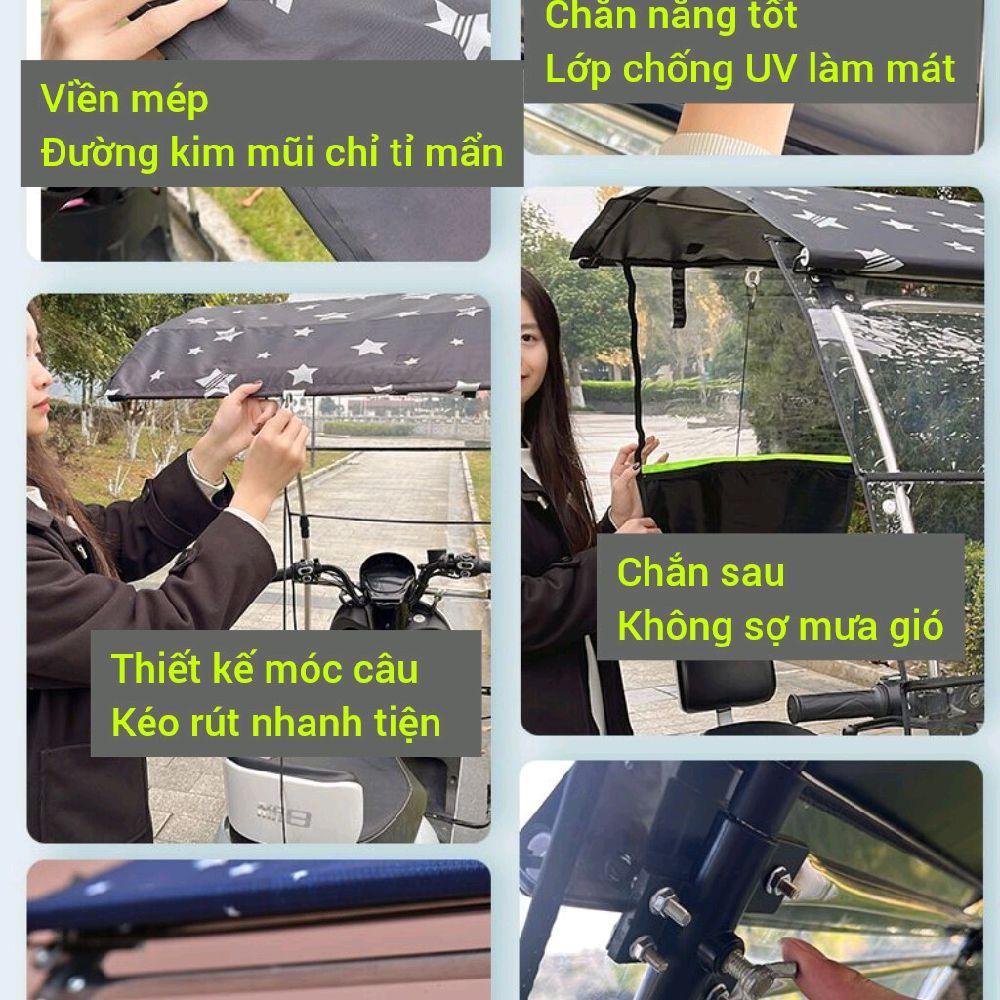 Mái che xe máy, phụ kiện xe máy, mái che, bạt phủ xe máy, bạt che xe máy, áo trùm xe máy gấp gọn phút mốt 865-duoc-ban-tai-Mái che xe máy và xe điện Thiên Linh