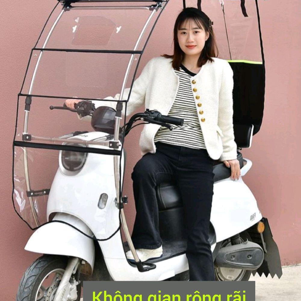 Mái che xe máy, phụ kiện xe máy, mái che, bạt phủ xe máy, bạt che xe máy, áo trùm xe máy gấp gọn phút mốt 865-duoc-ban-tai-Mái che xe máy và xe điện Thiên Linh