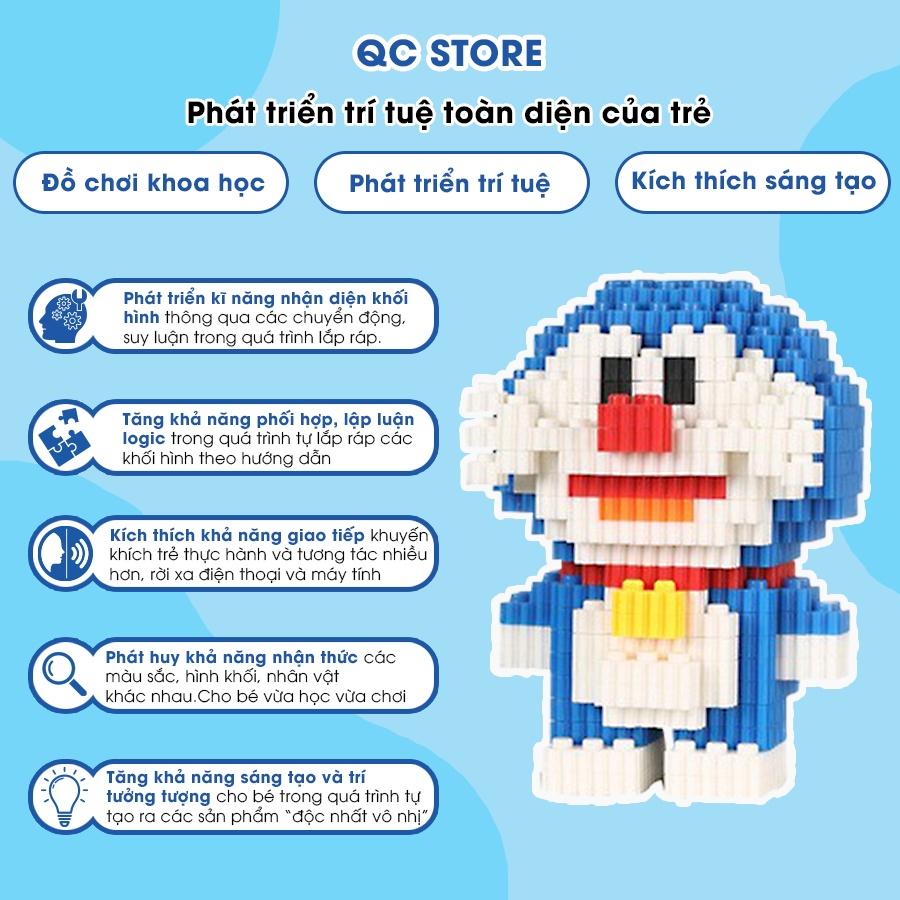 Đồ Chơi Mô Hình Mini Doraemon Lắp Ráp 3D các nhân vật hoạt hình Doremon, Nobita, Chaien, Xuka, Xeko, Doremi QC Store-duoc-ban-tai-QC Store