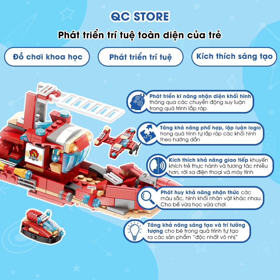 Mô hình lắp ráp tàu chiến cánh sát cứu hộ mini giá rẻ 12 in 1 cho bé thông minh sáng tạo QC Store-duoc-ban-tai-QC Store