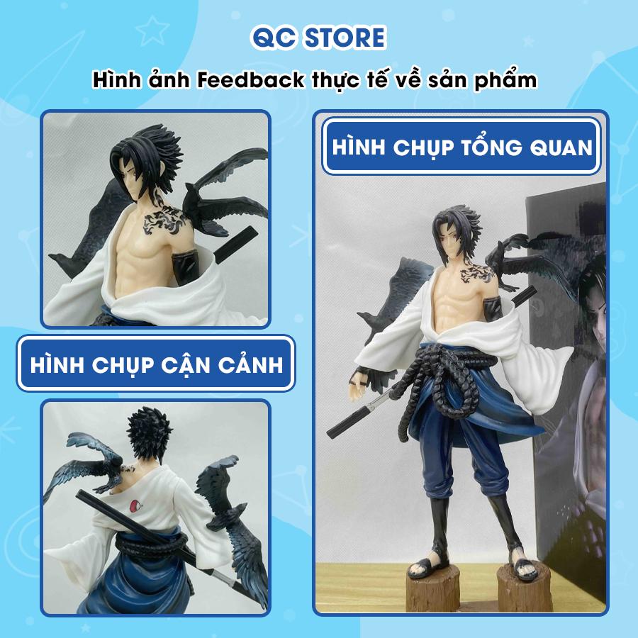 Mô hình nhân vật uchiha sasuke có quạ tĩnh nhân vật decor  kích thước 27cm full box làm quà tặng bạn trai QC Store-duoc-ban-tai-QC Store