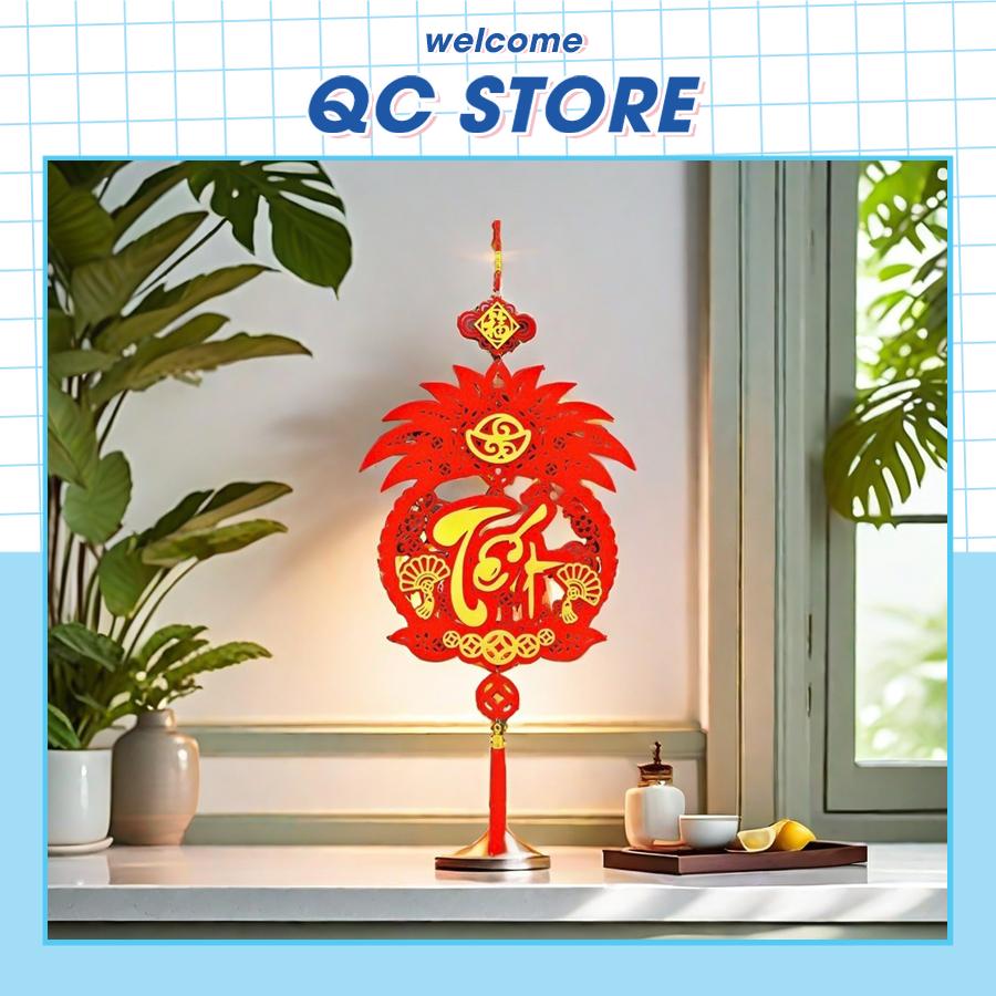 Phụ kiện trang trí phòng khách nhà ngày tết nguyên đán 2025 treo decor chúc mừng năm mới hình phúc lộc thọ QC Store-duoc-ban-tai-QC Store