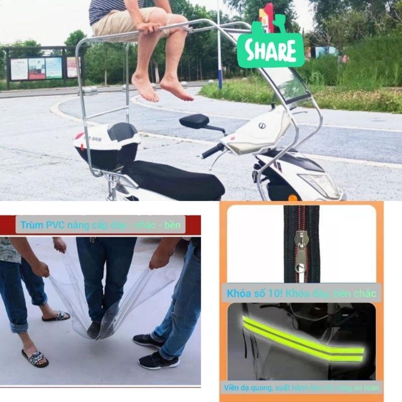 Mái che xe máy, phụ kiện xe máy, mái che, bạt phủ xe máy, bạt che xe máy, áo trùm xe máy, bạc che xe rèm trùm kín 2590-duoc-ban-tai-Mái che xe máy và xe điện Thiên Linh