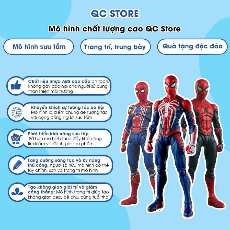 [Mẫu mới 2025] Mô hình spiderman người nhện có khớp decor siêu nhân siêu anh hùng avenger miles morales giá rẻ QC Store-duoc-ban-tai-QC Store