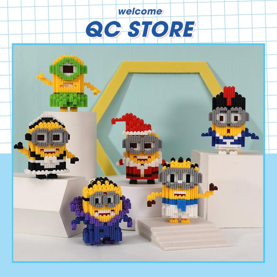 Đồ chơi lắp ráp mini minions xếp hình lắp ráp thông minh 3D cho bé Minion QC Store LGM-duoc-ban-tai-QC Store