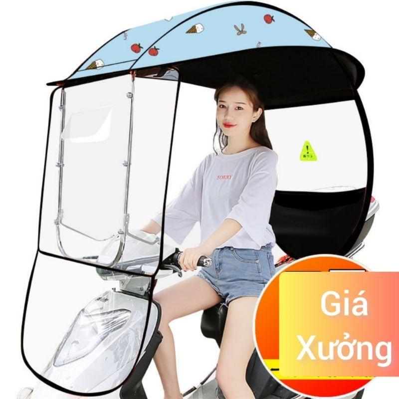 Mái che xe máy, phụ kiện xe máy, mái che, bạt phủ xe máy, bạt che xe máy, áo trùm xe máy, bạc che xe máy, ô xe máy 385-duoc-ban-tai-Mái che xe máy và xe điện Thiên Linh