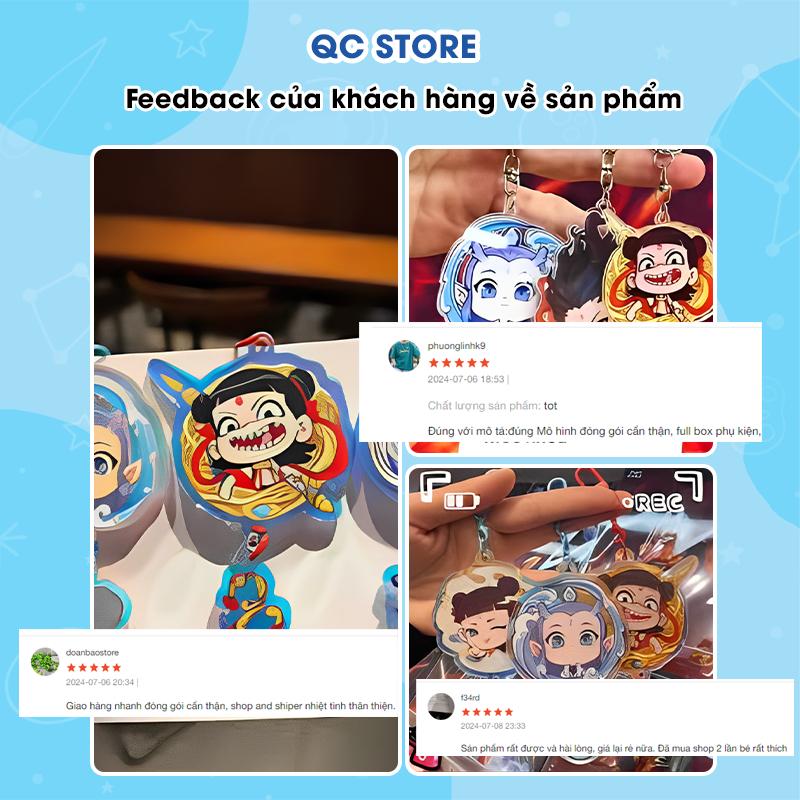 Móc khoá natra ngao bính 2D nhựa acrylic ma đồng giáng thế ma đồng náo hải QC Store-duoc-ban-tai-QC Store