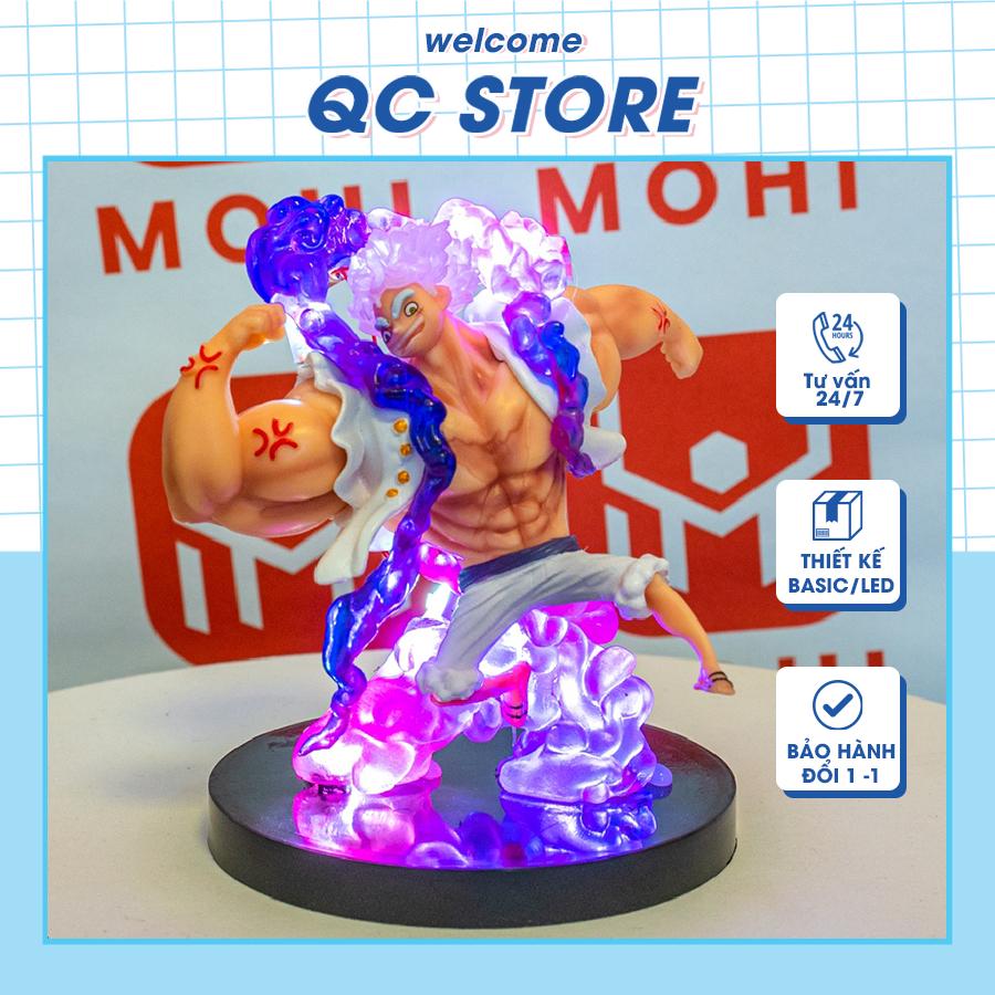 Mô hình One Piece Luffy Gear 5 Nika anime giá rẻ decor có LED figure bản cơ bắp 11cm no box QC Store-duoc-ban-tai-QC Store