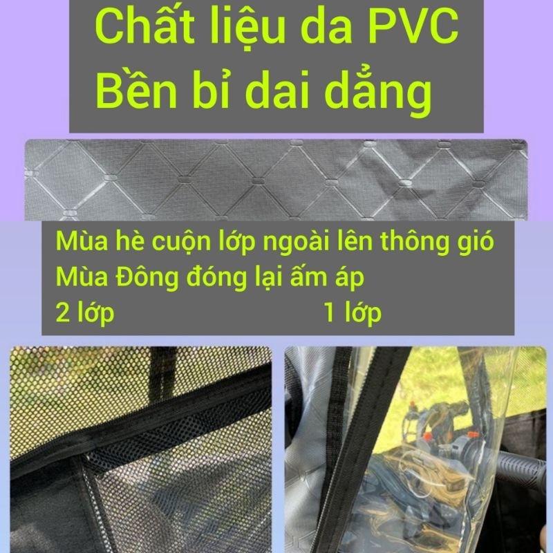 Trùm xe điện 3 bánh SHUANG JI - HA NIU C70 (chỉ trùm, không bao gồm xe và mái che)-duoc-ban-tai-Mái che xe máy và xe điện Thiên Linh