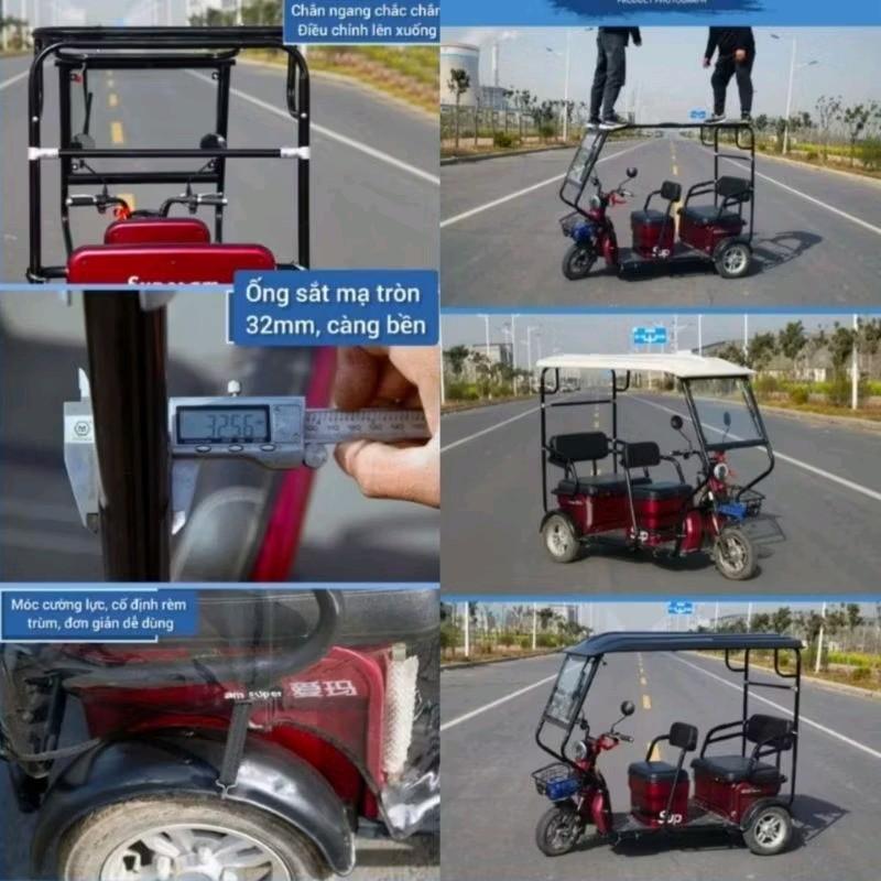Mái che xe 3 bánh khung sắt 1590-duoc-ban-tai-Mái che xe máy và xe điện Thiên Linh