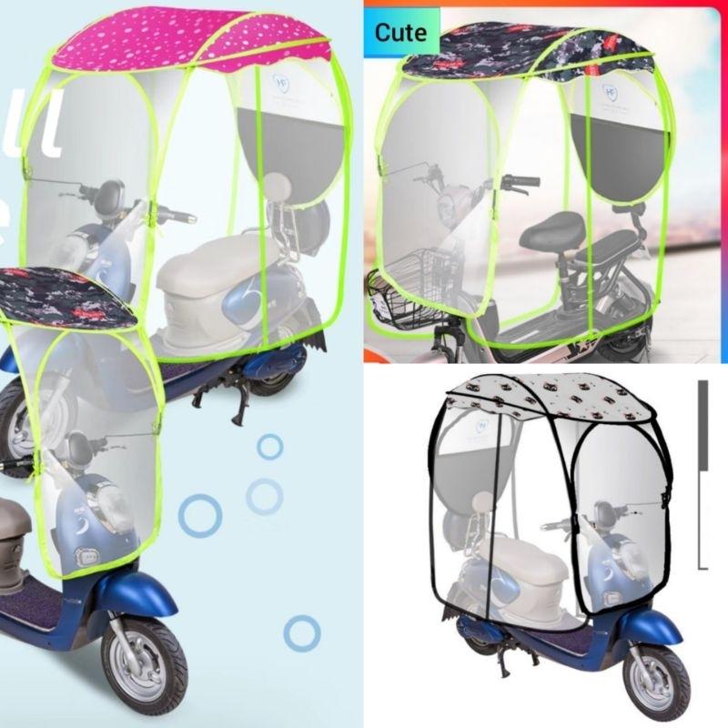 Mái che xe máy, phụ kiện xe máy, mái che, bạt phủ xe máy, bạt che xe máy, áo trùm xe máy, bạc che xe máy trùm kín 555-duoc-ban-tai-Mái che xe máy và xe điện Thiên Linh