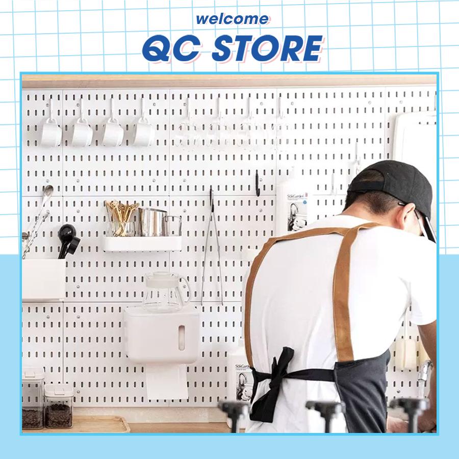 Pegboard decor trang trí quán cafe trà sữa coffee, đa dạng phụ kiện, gắn tường chắc chắn, lỗi 1 đổi 1 .-duoc-ban-tai-QC Store