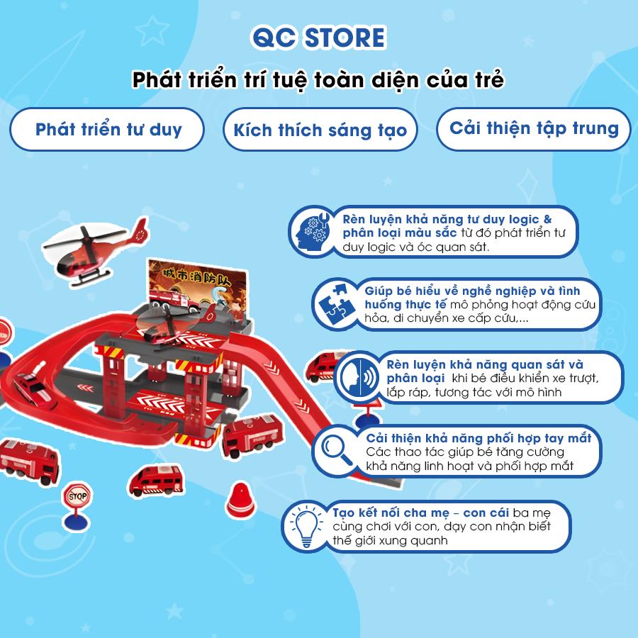 Đồ chơi trẻ em bộ đồ chơi lắp ráp đường đua ô tô cao tốc nhiều tầng phù hợp cho bé từ 4-6 tuổi .-duoc-ban-tai-QC Store