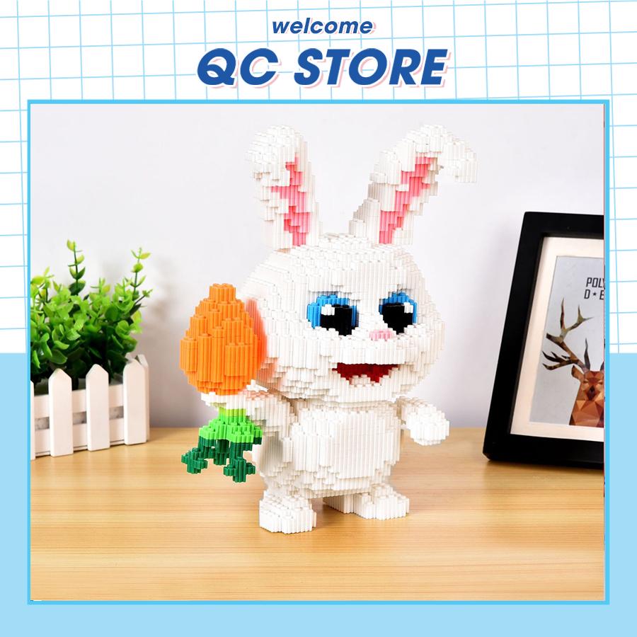 Mô hình đồ chơi lắp ráp thỏ Snowball nhân vật cỡ lớn 30cm QC Store-duoc-ban-tai-QC Store