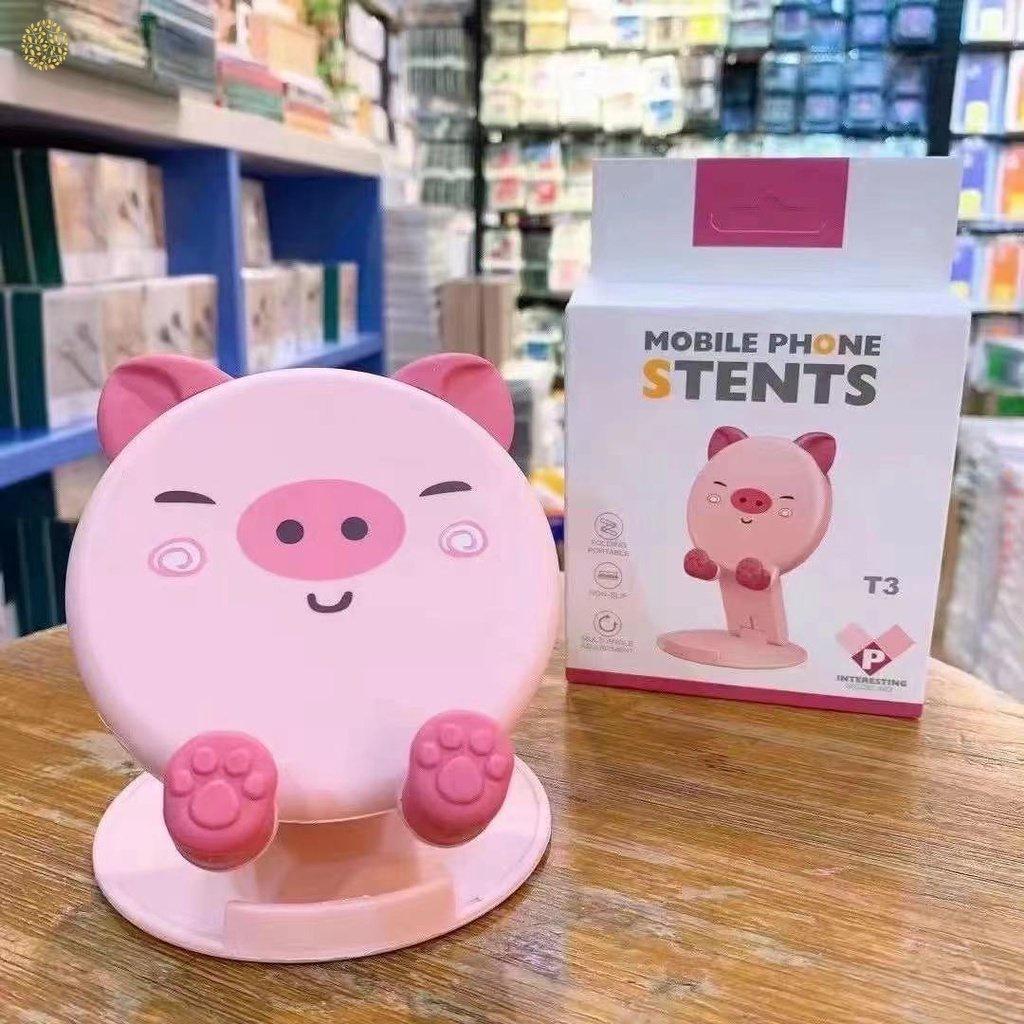 Giá đỡ điện thoại tản nhiệt livestream xếp gọn hình thú dễ thương để bàn đáng yêu QC Store-duoc-ban-tai-QC Store