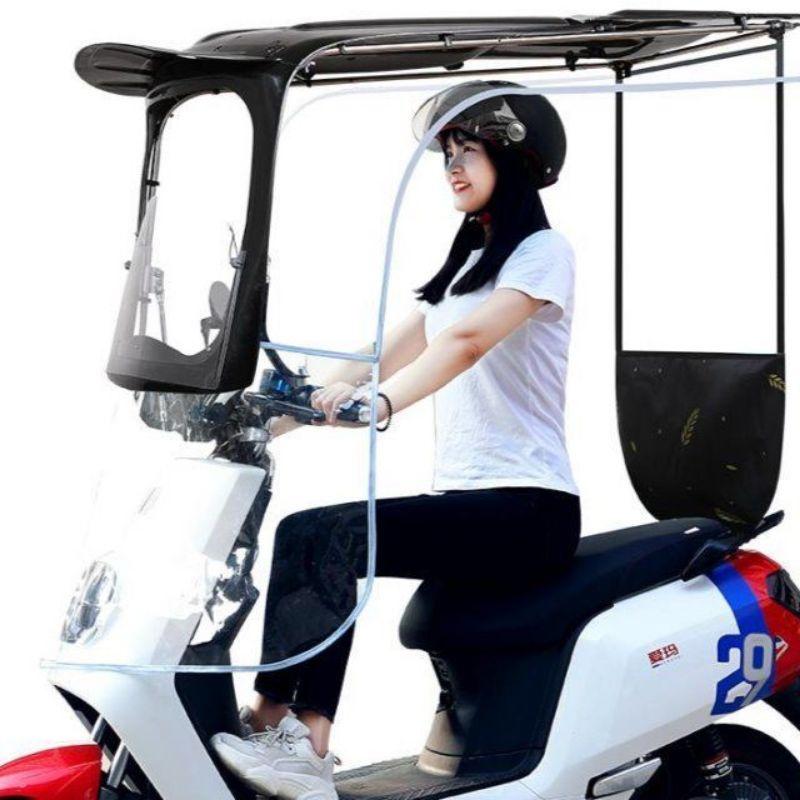 Che xe máy nắng mưa, tấm che nắng xe máy, che nắng xe máy, che xe máy, mái che xe máy, mái che xe máy gấp gọn 1515-duoc-ban-tai-Mái che xe máy và xe điện Thiên Linh